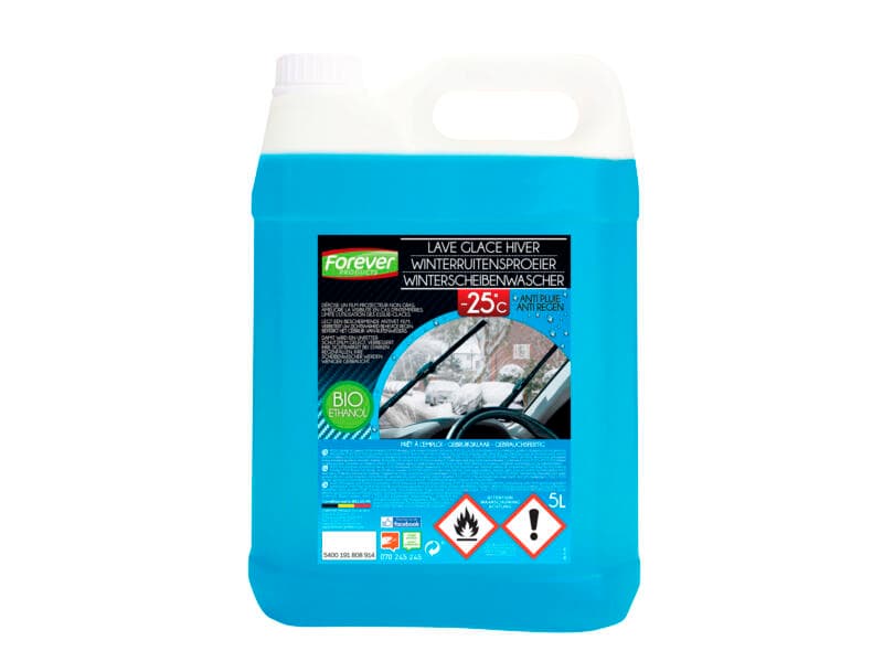 Forever ruitensproeiervloeistof bio-ethanol anti-regen -25 °C jerrycan van 5 liter